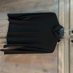 Black XL ladies turtleneck, long sleeve shirt